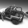 Ковровое покрытие салона передний к-кт Jeep Wrangler JK 11-18 2 Door Bedrug BRJK11F2