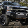 Передний бампер Premium с центаральной дугой Chevrolet Silverado 2500/3500 15-19 Fab Fours CH14-A3052-1