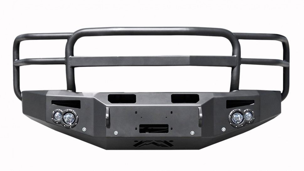 Передний бампер Premium с дугами Chevrolet Silverado 2500/3500 15-19 Fab Fours CH14-C3050-1