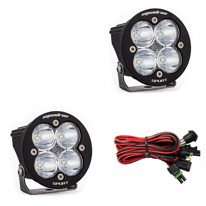 Дополнительные LED фары 3.5"x3.5" Дальний свет (пара) Squadron-R Sport LED Light Baja Designs 587801