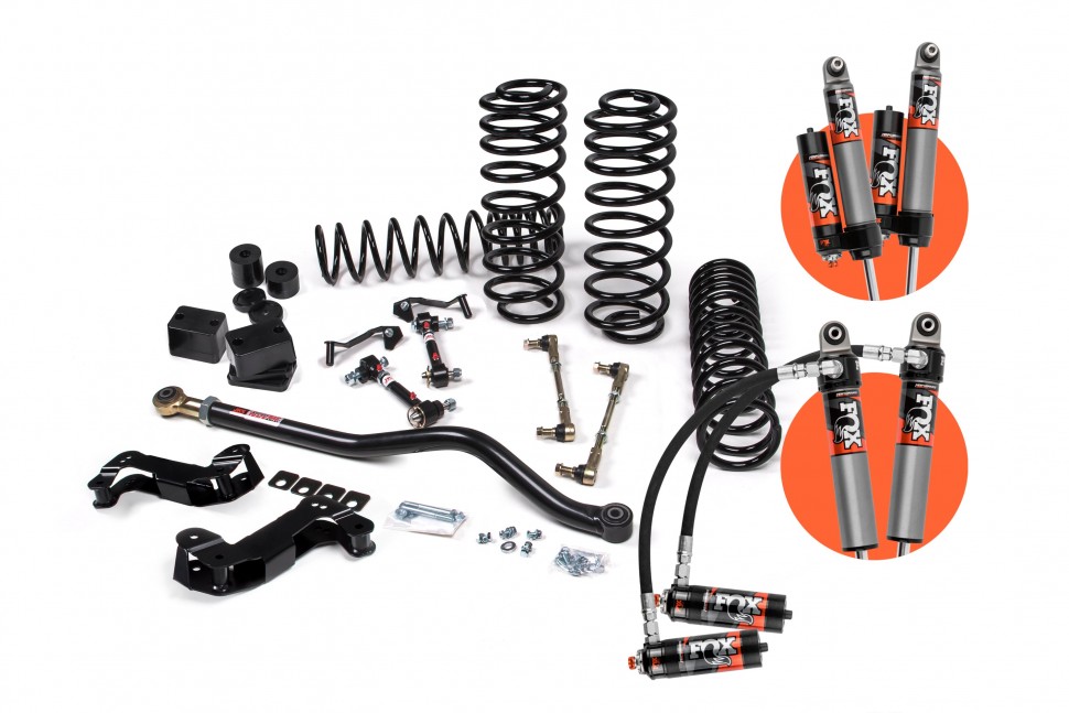 Лифт кит подвески 3.5" J-Kontrol Jeep Wrangler JL 18-22 4Door с амортизаторами Fox 2.5 Elite/усиленные пружины JKS JSPEC142PES