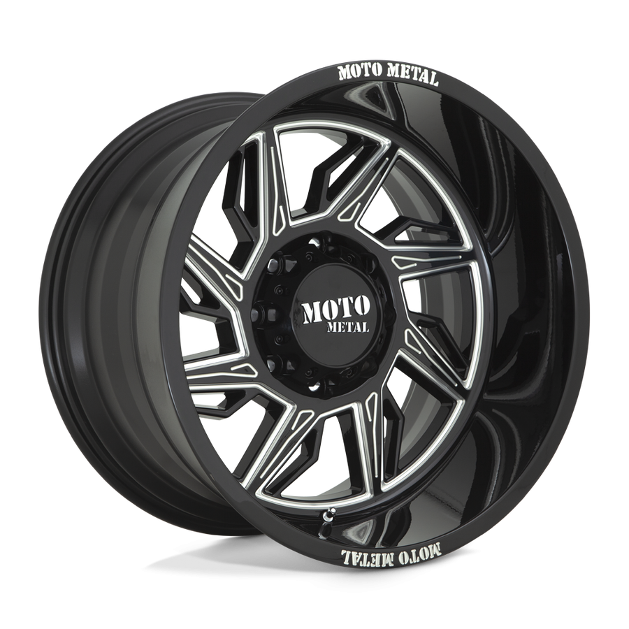 Колесный диск Moto Metal Hurricane Gloss Black Milled 20x12 ET-44 MO99721250344NL