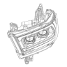 Комплект передних фар Dodge Ram 1500 19-23 LUXX-Series AlphaRex 880576