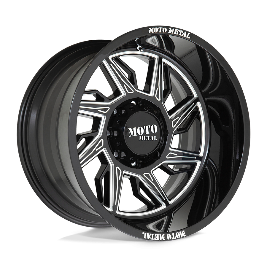 Колесный диск Moto Metal Hurricane Gloss Black Milled 20x10 ET-18 MO99721063318NR