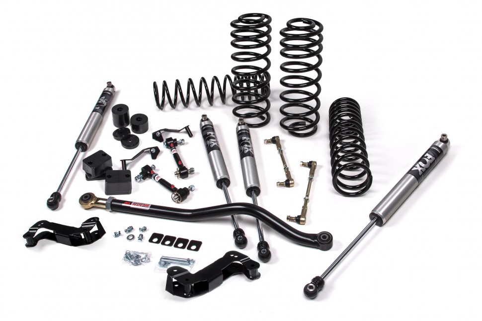Лифт кит подвески 2.5" J-Kontrol Jeep Wrangler JL 18-22 4Door с амортизаторами FOX 2.0 Performance/усиленные пружины JKS JSPEC138KFP