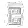 Комплект передних фар Ford F-250-550 11-16 Luxx-Series AlphaRex 880143