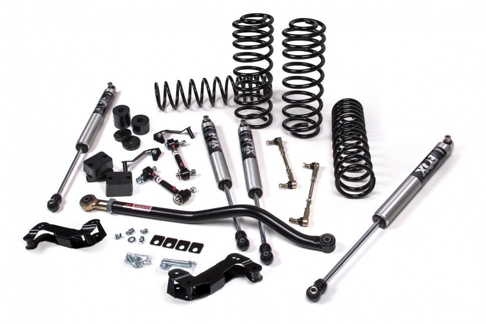 Лифт кит подвески 3.5" J-Kontrol Jeep Wrangler JL 18-22 2Door с амортизаторами FOX 2.0 Performance/усиленные пружины JKS JSPEC135KFP