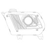 Комплект передних фар Ford Mustang 10-12 LUXX-Series AlphaRex 880117