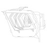 Комплект передних фар Ford Mustang 10-12 LUXX-Series AlphaRex 880117
