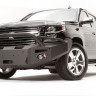 Передний бампер с центральной дугой Premium Chevrolet Suburban 15-20 Fab Fours CS15-F3552-1