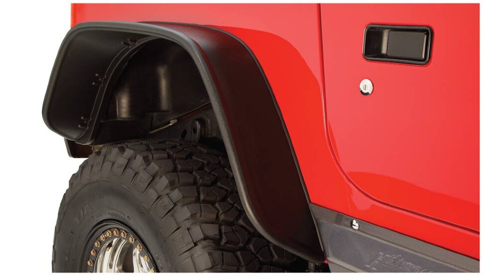 Расширители колесных арок Jeep Wrangler TJ 00-06 задн 2шт. Flat Bushwacker 10056-07
