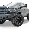 Передний бампер с защитной дугой Black Steel Elite Dodge Ram 2500/3500/4500/5500 19-22 Fab Fours DR19-Q4460-1