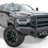 Передний бампер с защитной дугой Black Steel Elite Dodge Ram 2500/3500/4500/5500 19-22 Fab Fours DR19-Q4460-1