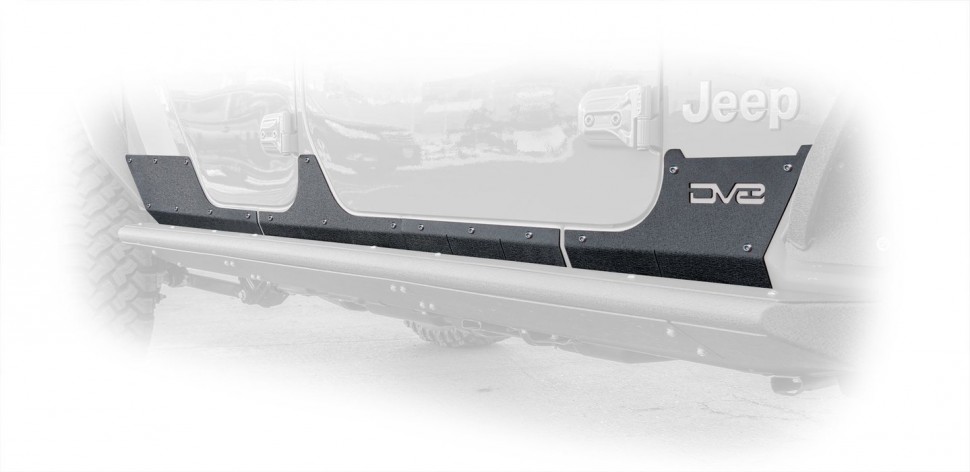 Защитные накладки на пороги Jeep Gladiator JT 20-22 DV8 Offroad SRGL-05