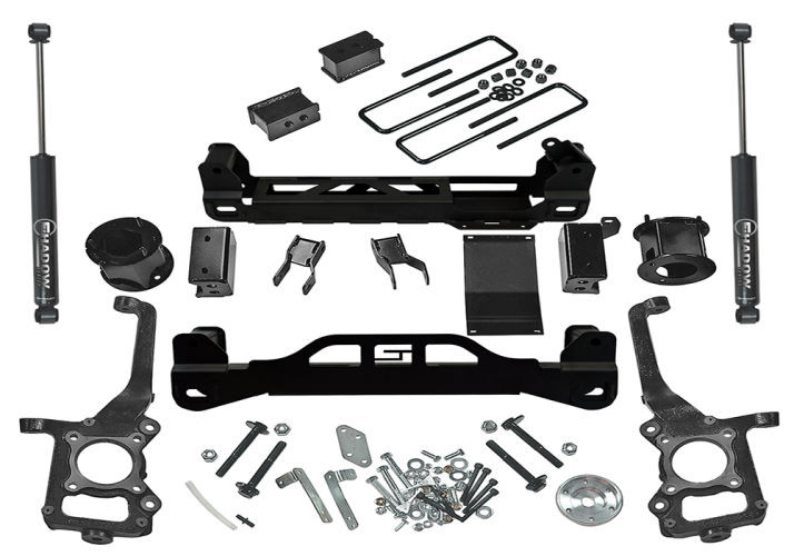 Лифт комплект подвески 4.5" Ford F-150 15-20 (Shadow Shocks) Superlift K126