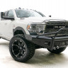 Передний бампер с центральной дугойBlack Steel Elite Dodge Ram 2500/3500/4500/5500 19-22 Fab Fours DR19-Q4462-1