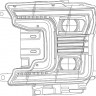 Комплект передних фар Ford F-150 18-20 PRO-Series AlphaRex 880187