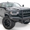 Передний бампер с защитной дугой Black Steel Elite Dodge Ram 2500/3500/4500/5500 10-18 Fab Fours DR10-Q2960-1