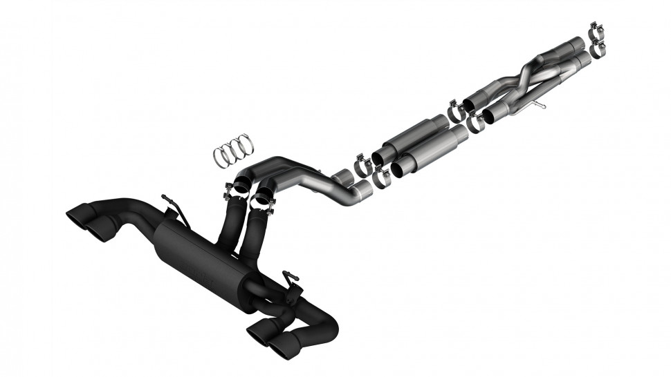 Выхлопная система Jeep Wrangler JL Rubicon 392 21-22 Borla 140893CB