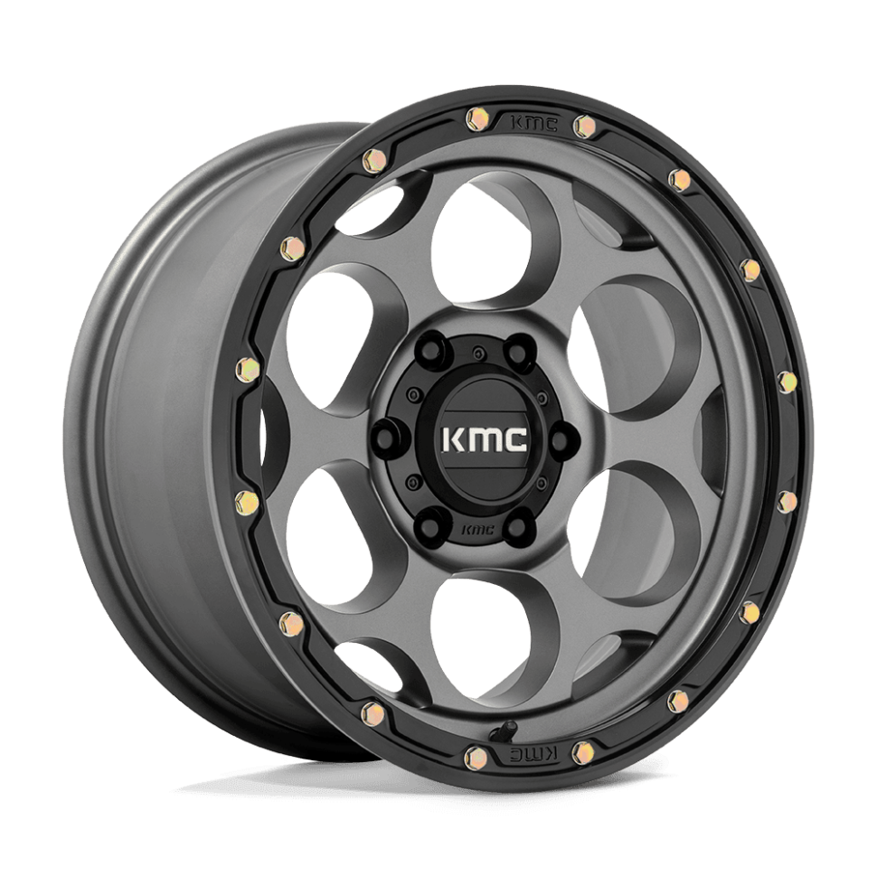 Колесный диск KMC Wheels Dirty Harry Satin Gray W/Black Lip 17x8.5 ET KM54178587900