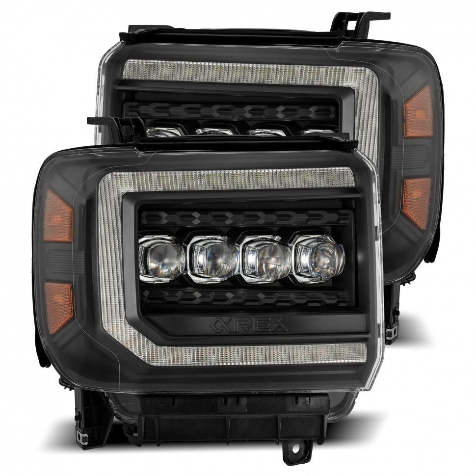 Комплект передних фар GMC Sierra 1500/2500/3500 14-18 NOVA-Series AlphaRex 880617