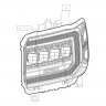 Комплект передних фар GMC Sierra 1500/2500/3500 14-18 NOVA-Series AlphaRex 880617