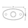 Дополнительная Led фара 2x3" Flood A-Series Rigid Industries 480053