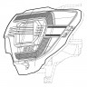 Комплект передних фар Toyota Tacoma 12-15 LUXX-Series AlphaRex 880750