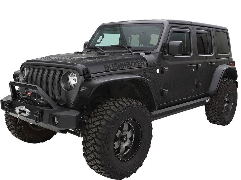 Расширители колесных арок Jeep Wrangler JL 18-25 к-кт 4 шт. Flat Bushwacker 10923-07