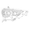 Комплект передних фар Toyota 4Runner 14-20 PRO-Series AlphaRex 880814