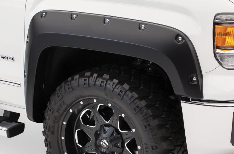 Расширители колесных арок GMC Sierra 1500 16-19 к-кт 2шт перед Pocket Style Bushwacker 40147-02