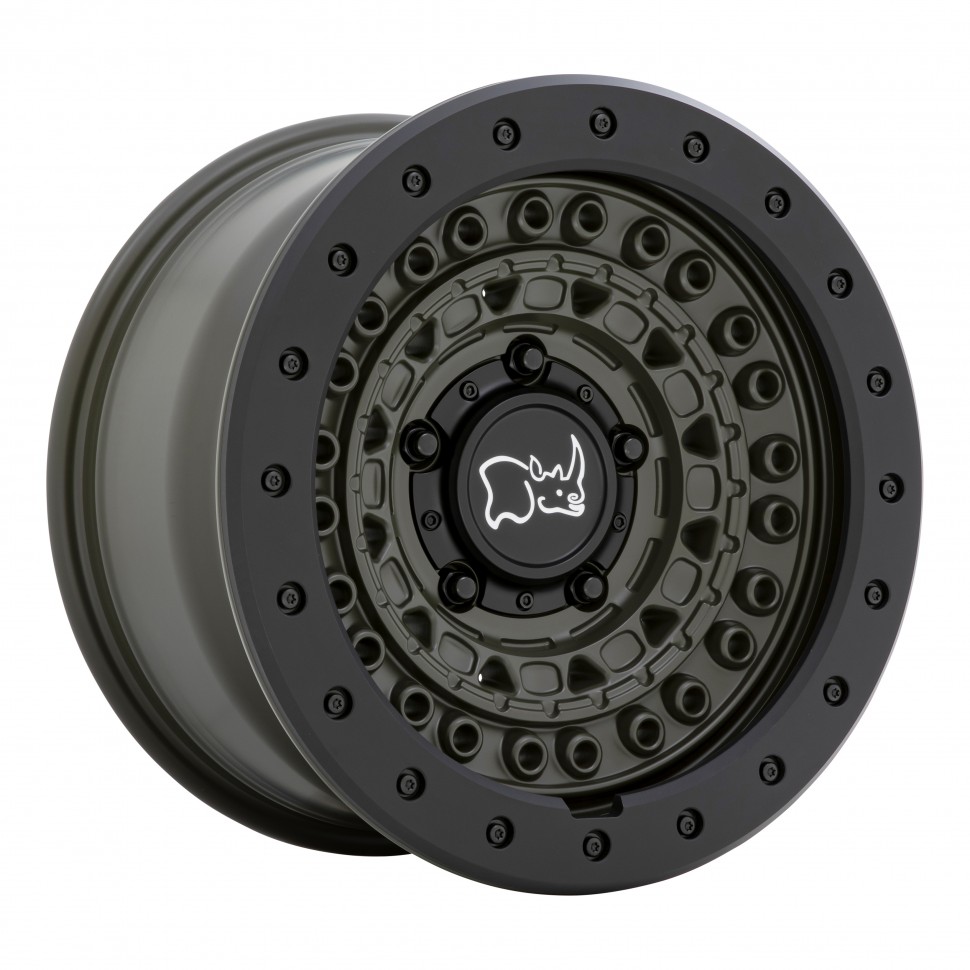 Колесный диск Black Rhino Barricade Od Green W/Black Rock Guard 17x8.5 ET-18 1785BCD-85114N76