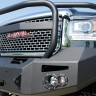 Передний бампер Premium с дугами GMC Sierra 2500/3500 15-19 Fab Fours GM14-A3150-1