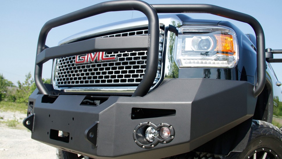 Передний бампер Premium с дугами GMC Sierra 2500/3500 15-19 Fab Fours GM14-A3150-1