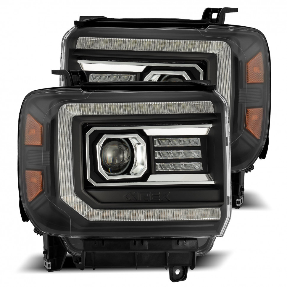 Комплект передних фар GMC Sierra 1500/2500/3500 14-18 PRO-Series AlphaRex 880613