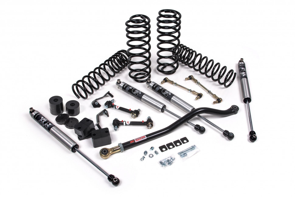 Лифт кит подвески 2.5" J-Venture Jeep Wrangler JL 18-22 4Door с амортизаторами FOX 2.0 Performance/усиленные пружины JKS JSPEC118KFP