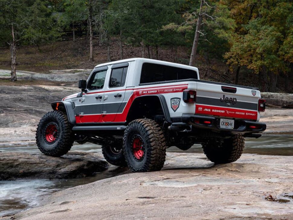 Расширители колесных арок Jeep Gladiator JT 20-25 к-кт 4 шт. Flat Bushwacker 10928-07