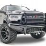 Передний бампер с защитной дугой Black Steel Dodge Ram 2500/3500/4500/5500 19-22 Fab Fours DR19-S4460-1