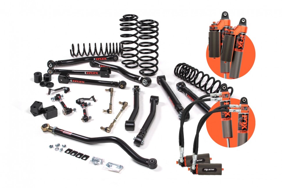 Лифт кит подвески 3.5" J-Krawl Jeep Wrangler JL 18-22 4Door с амортизаторами Fox 3.0 Factory Race IBP/усиленные пружины JKS JSPEC128FRS