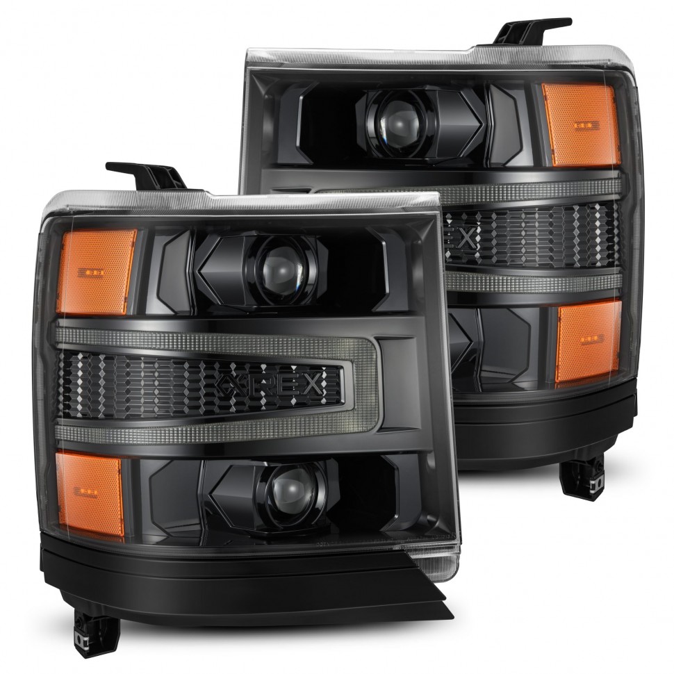 Комплект передних фар Chevrolet Silverado 1500 16-18 LUXX-Series AlphaRex 880233