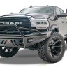 Передний бампер с центральной дугой Black Steel Dodge Ram 2500/3500/4500/5500 19-22 Fab Fours DR19-S4462-1