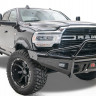 Передний бампер с центральной дугой Black Steel Dodge Ram 2500/3500/4500/5500 19-22 Fab Fours DR19-S4462-1