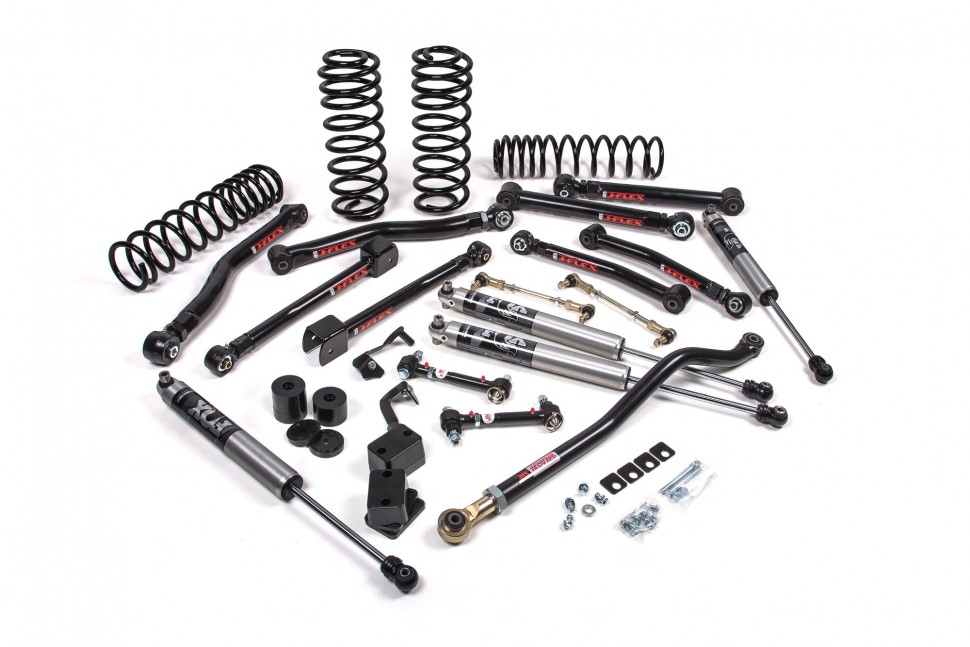 Лифт кит подвески 2.5" J-Krawl Jeep Wrangler JL 18-22 4Door с амортизаторами FOX 2.0 Performance/усиленные пружины JKS JSPEC126KFP