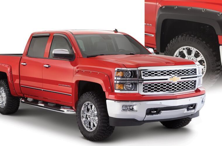 Расширители колесных арок Chevrolet Silverado 1500 14-18 5'9" к-кт 4шт Pocket Style Bushwacker 40959-02