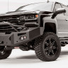 Передний бампер Premium с центаральной дугой Chevrolet Silverado 1500 16-18 Fab Fours CS16-F3852-1