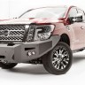 Передний бампер Premium Nissan Titan XD 16-19 Fab Fours NT16-F3751-1