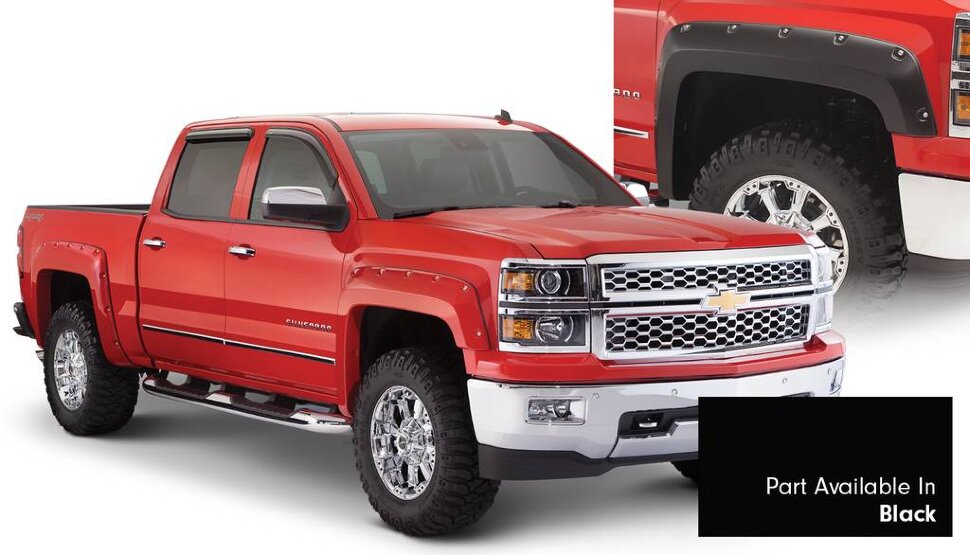 Расширители колесных арок Chevrolet Silverado 1500/2500/3500 14-19 к-кт 4 шт. Pocket Painted Bushwacker 40957-34