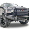 Передний бампер с защитной дугой Black Steel Dodge Ram 2500/3500/4500/5500 06-09 Fab Fours DR06-S1160-1