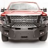 Передний бампер Premium с центаральной дугой Nissan Titan XD 16-19 Fab Fours NT16-F3752-1