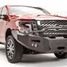 Передний бампер Premium с центаральной дугой Nissan Titan XD 16-19 Fab Fours NT16-F3752-1